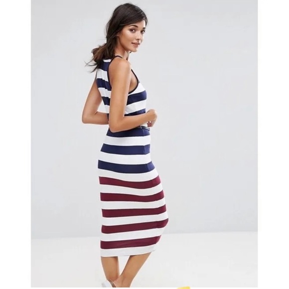 NWT Ted Baker Yuni Rowing Stripe Belted
Bodycon Dress Blue Red White Sz 0/2 $195 - Picture 3 of 6